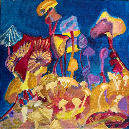 Magic Mushrooms by artist Rosalinda Peña